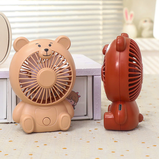 Ventilateur de Table Silencieux USB au Design Ours pour Bureau et Maison 2