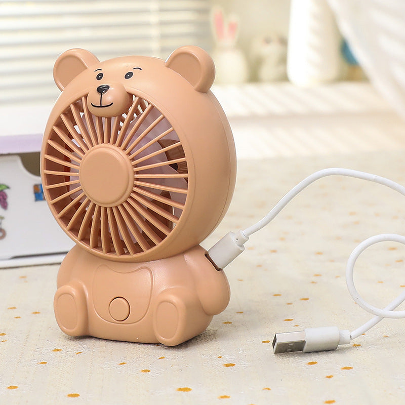 Ventilateur de Table Silencieux USB au Design Ours pour Bureau et Maison 5