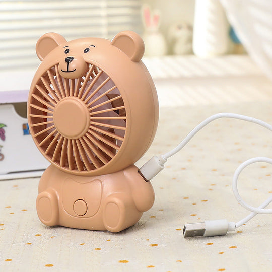 Ventilateur de Table Silencieux USB au Design Ours pour Bureau et Maison 5