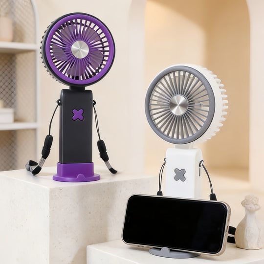 Ventilateur de bureau portable unisexe avec batterie rechargeable et tête inclinable 1