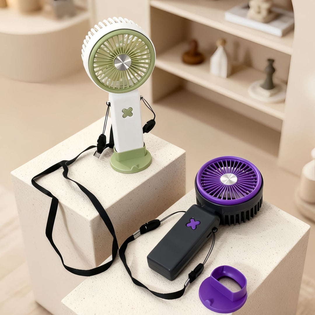 Ventilateur de bureau portable unisexe avec batterie rechargeable et tête inclinable 3