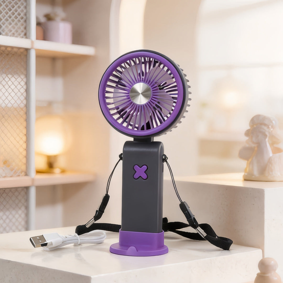 Ventilateur de bureau portable unisexe avec batterie rechargeable et tête inclinable 5