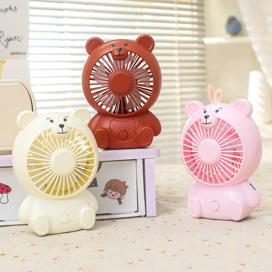 Ventilateur de bureau portable unisexe design ours USB 1