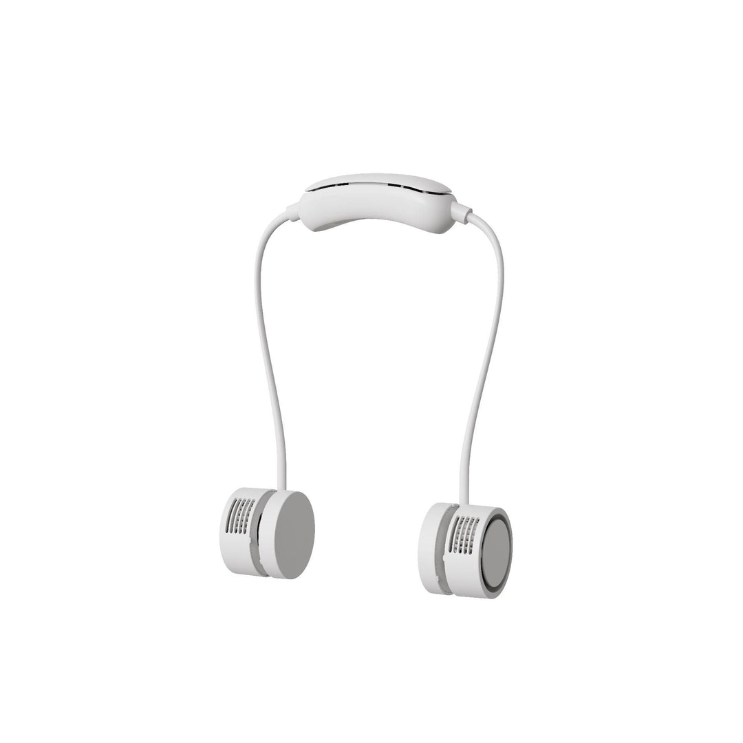 Ventilateur de cou portable unisexe à double mini ventilateurs avec chargement USB 0