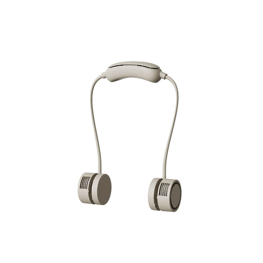 Ventilateur de cou portable unisexe à double mini ventilateurs avec chargement USB 4