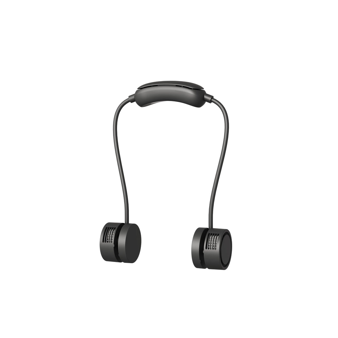 Ventilateur de cou portable unisexe à double mini ventilateurs avec chargement USB 5