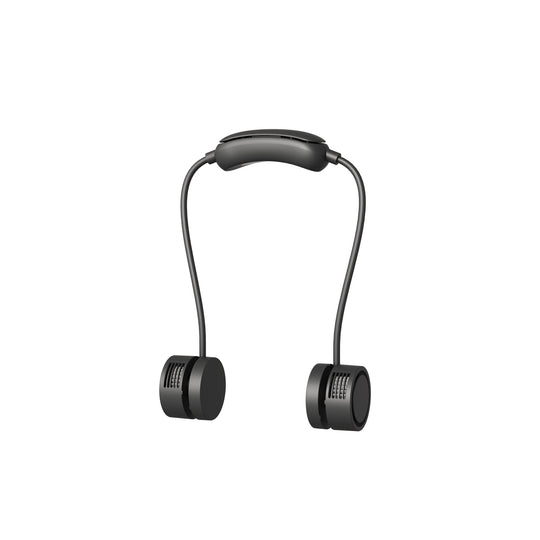 Ventilateur de cou portable unisexe à double mini ventilateurs avec chargement USB 5