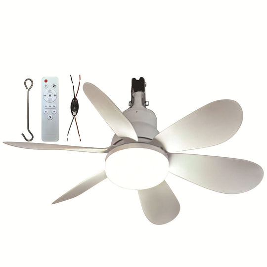 Ventilateur de plafond avec éclairage LED intégré moderne 2