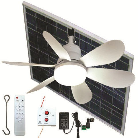 Ventilateur de plafond moderne avec lumière LED intégrée 1