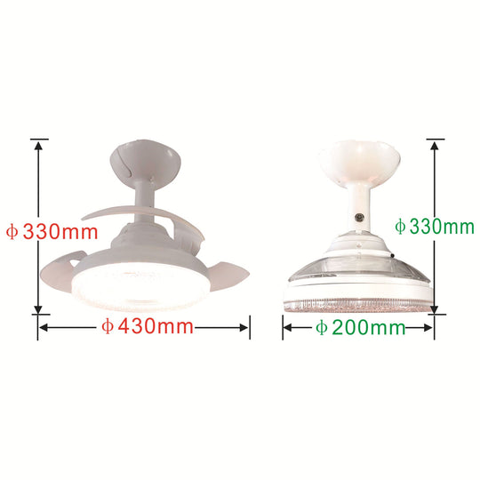 Ventilateur de plafond moderne avec télécommande pour femme 2