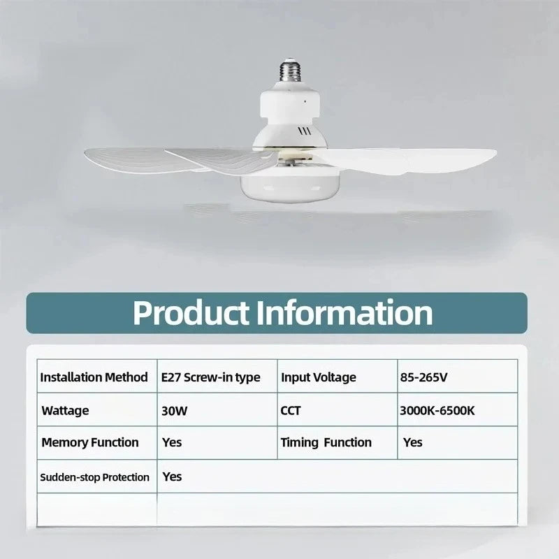 Ventilateur de plafond sans fil avec télécommande pour intérieur 4