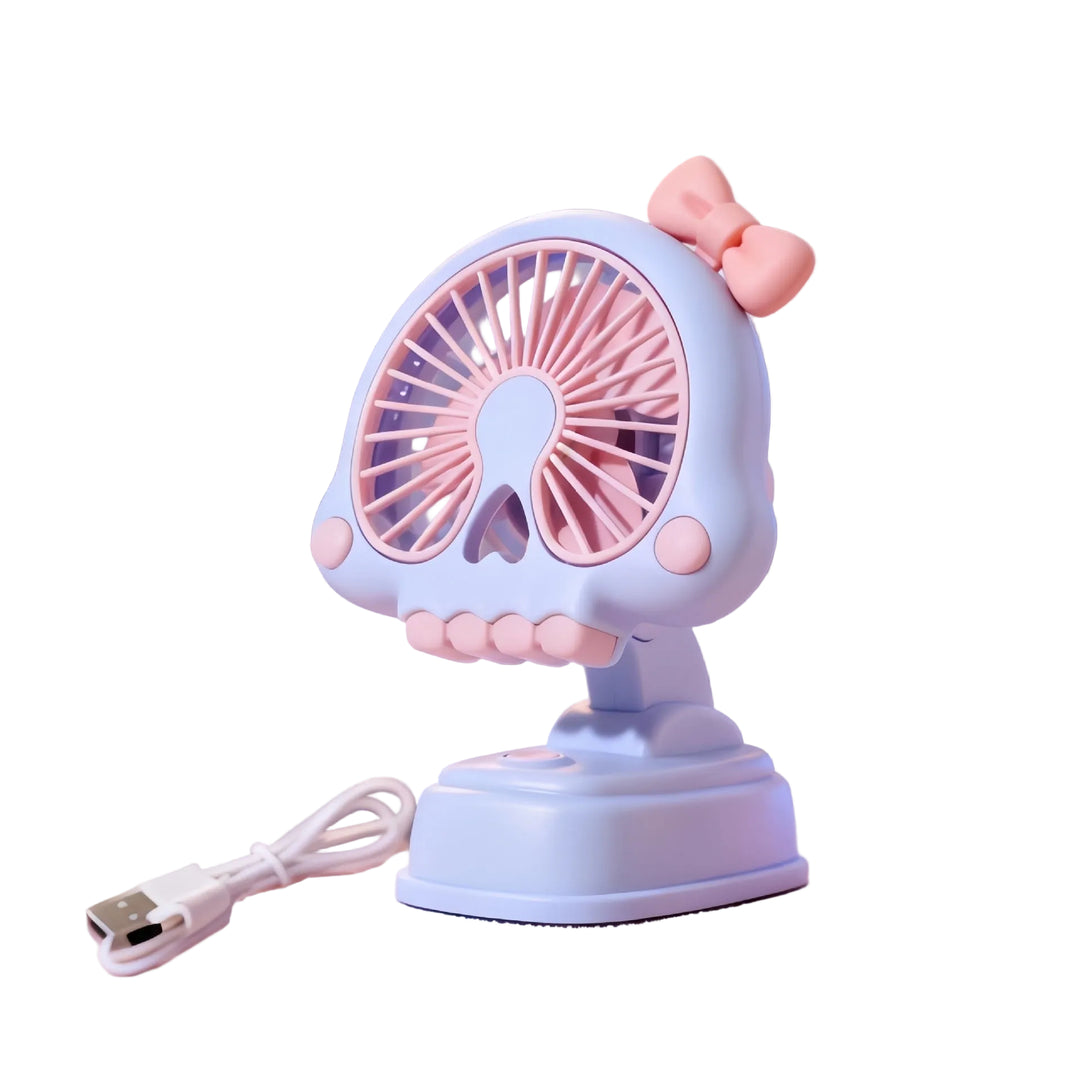Ventilateur de table compact unisexe au design figurine avec connexion USB et moteur silencieux 9