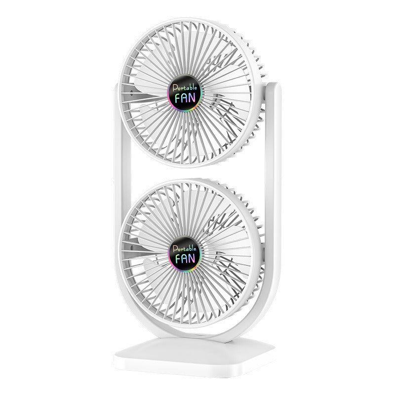 Ventilateur de table réglable pour femme avec double flux d'air 5