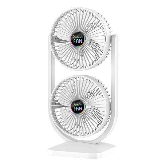Ventilateur de table réglable pour femme avec double flux d'air 5
