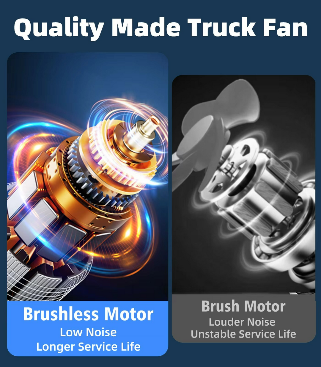 Ventilateur de voiture à double tête avec ventouse 6