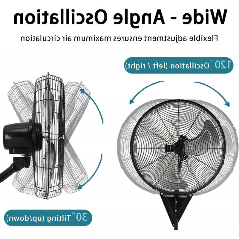 Ventilateur mural unisexe à circulation d'air puissante 3