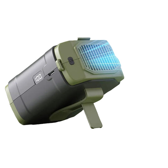 Ventilateur portable rechargeable compact unisexe avec indicateur numérique et pied inclinable 0