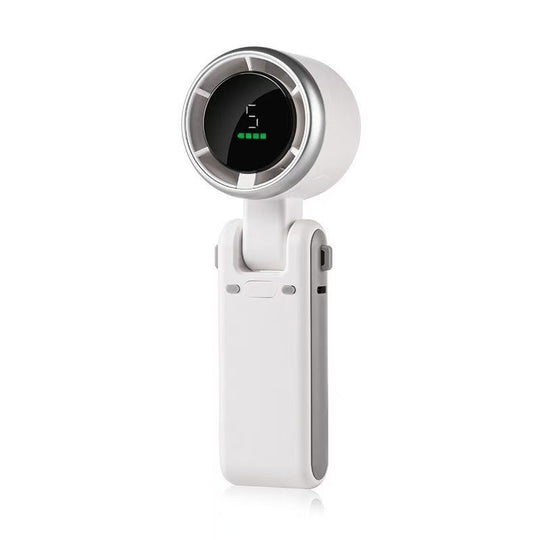 Ventilateur portable rechargeable unisexe compact avec affichage numérique de la vitesse 0