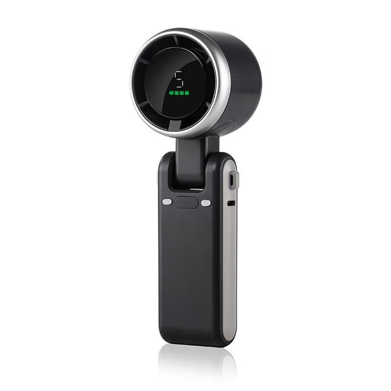 Ventilateur portable rechargeable unisexe compact avec affichage numérique de la vitesse 1