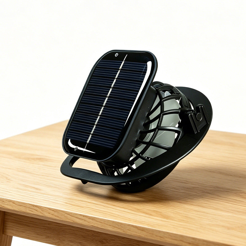 Ventilateur portable unisexe à énergie solaire avec panneau intégré 1