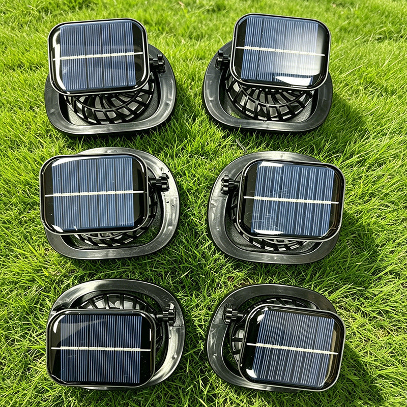 Ventilateur portable unisexe à énergie solaire avec panneau intégré 2