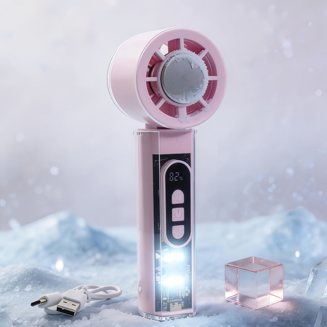 Ventilateur portable unisexe avec fonction brumisateur et batterie rechargeable 5