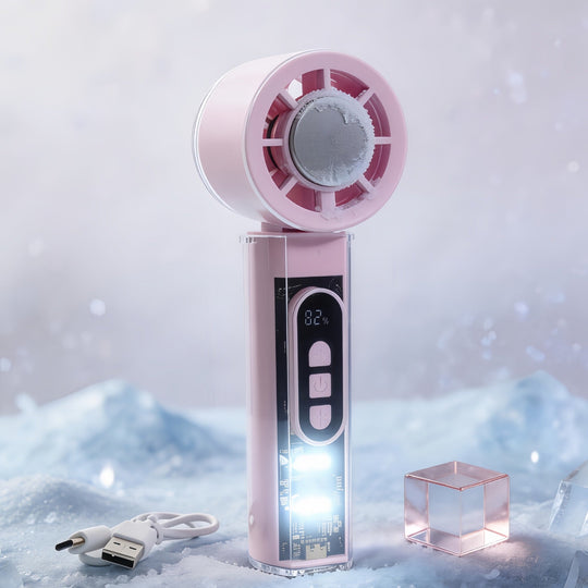 Ventilateur portable unisexe avec fonction brumisateur et batterie rechargeable 5