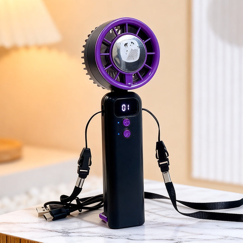 Ventilateur portable unisexe avec fonction brumisateur et batterie rechargeable 7