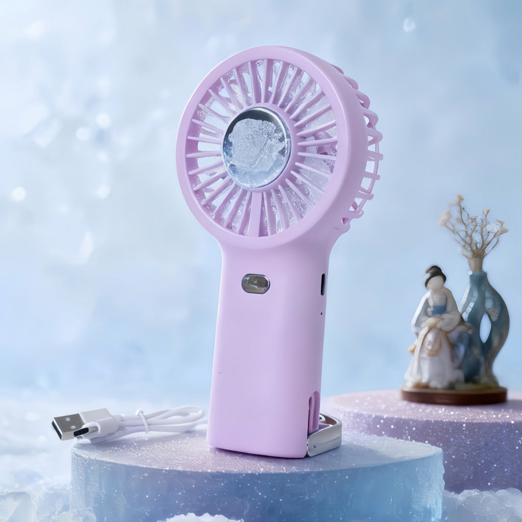 Ventilateur portable unisexe avec fonction brumisateur et batterie rechargeable 8