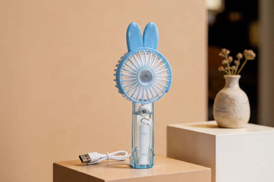 Ventilateur portable unisexe compact avec éclairage LED et design original 10
