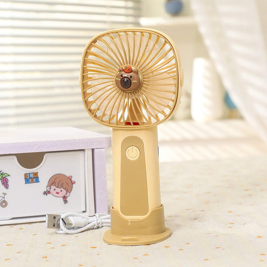 Ventilateur portable unisexe compact avec éclairage LED et design original 13