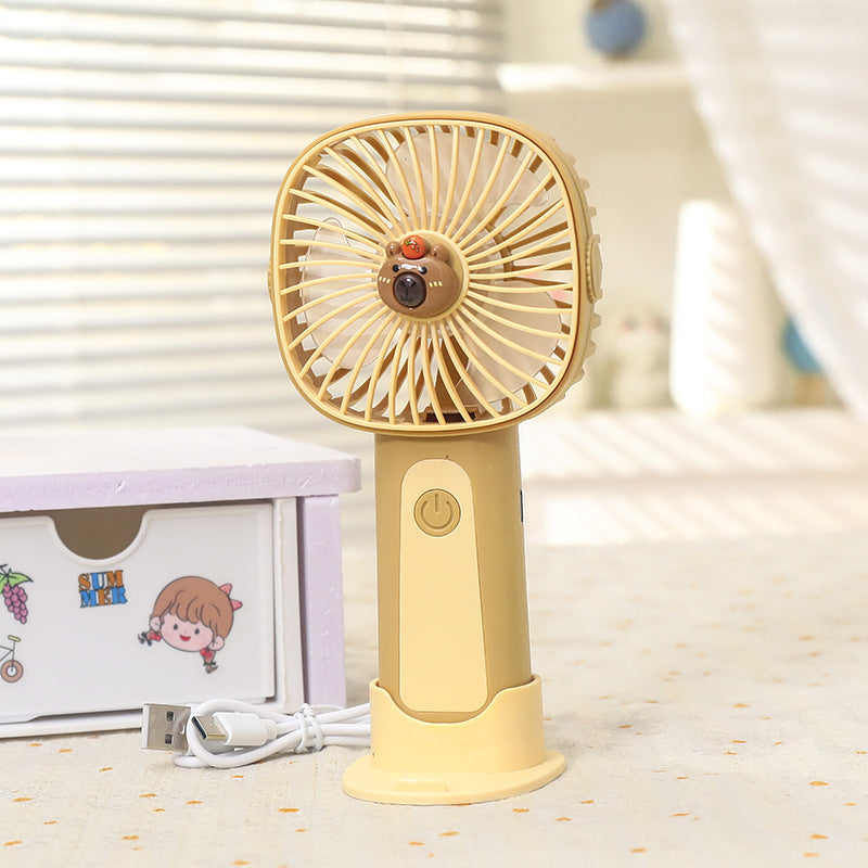 Ventilateur portable unisexe compact avec éclairage LED et design original 17