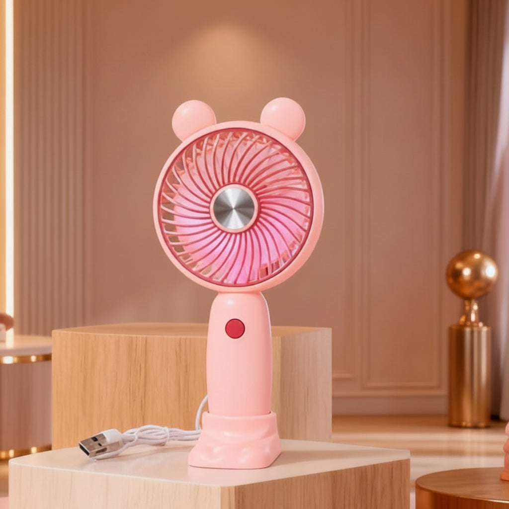 Ventilateur portable unisexe compact avec éclairage LED et design original 20