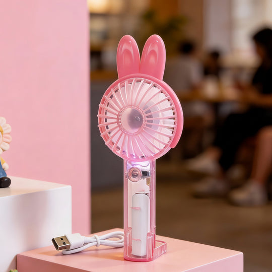 Ventilateur portable unisexe compact avec éclairage LED et design original 5
