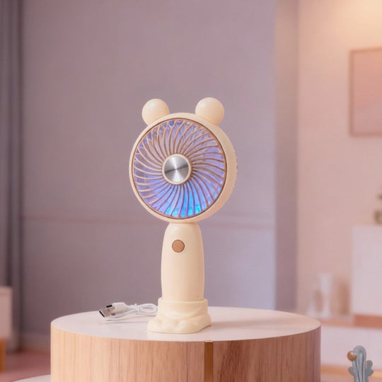 Ventilateur portable unisexe compact avec éclairage LED et design original 6