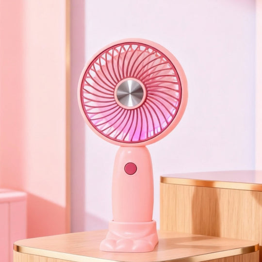 Ventilateur portable unisexe compact avec éclairage LED et design original 7