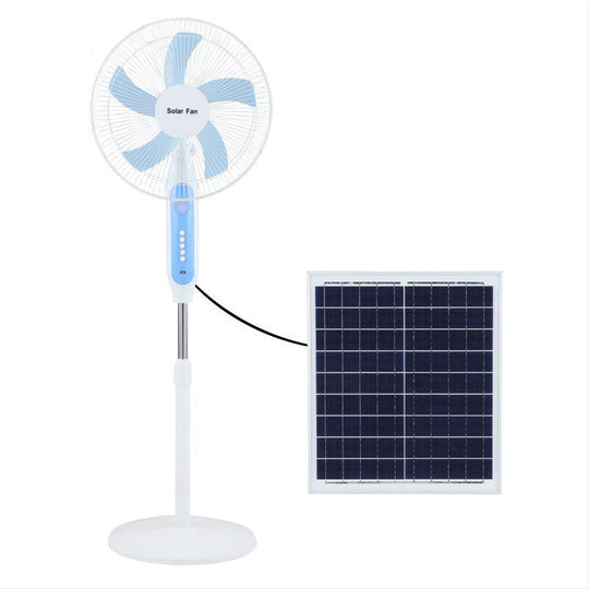 Ventilateur sur pied à énergie solaire avec télécommande pour femme 0