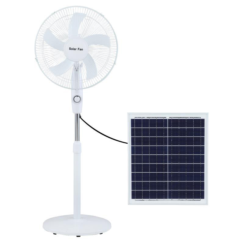 Ventilateur sur pied à énergie solaire avec télécommande pour femme 1