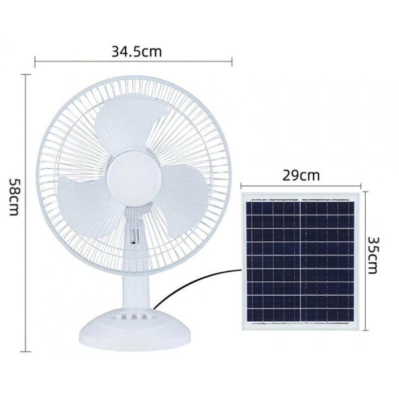 Ventilateur sur pied à énergie solaire avec télécommande pour femme 3