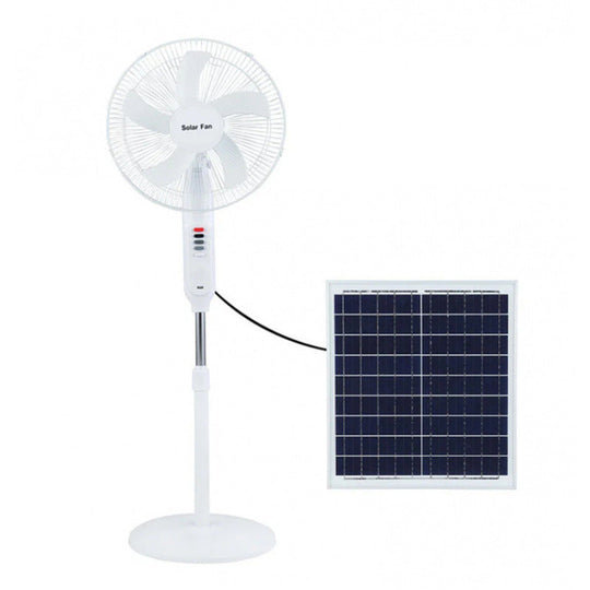 Ventilateur sur pied à énergie solaire avec télécommande pour femme 4