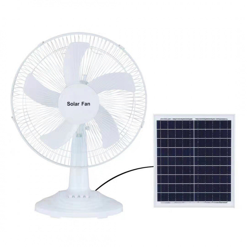 Ventilateur sur pied à énergie solaire avec télécommande pour femme 6