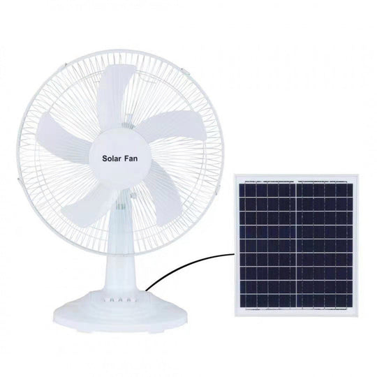 Ventilateur sur pied à énergie solaire avec télécommande pour femme 6