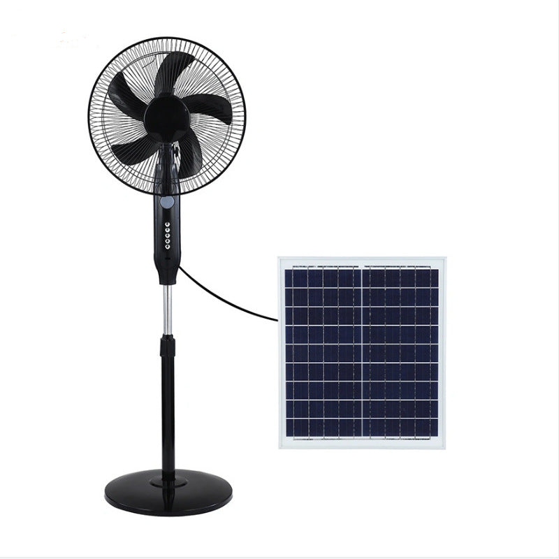 Ventilateur sur pied à énergie solaire avec télécommande pour femme 8