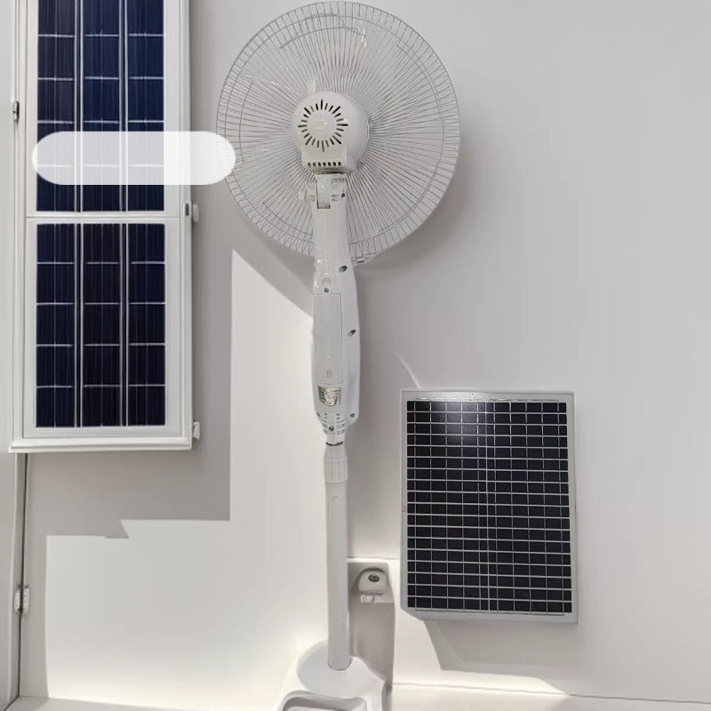 Ventilateur sur pied unisexe à énergie solaire avec contrôle intelligent 2