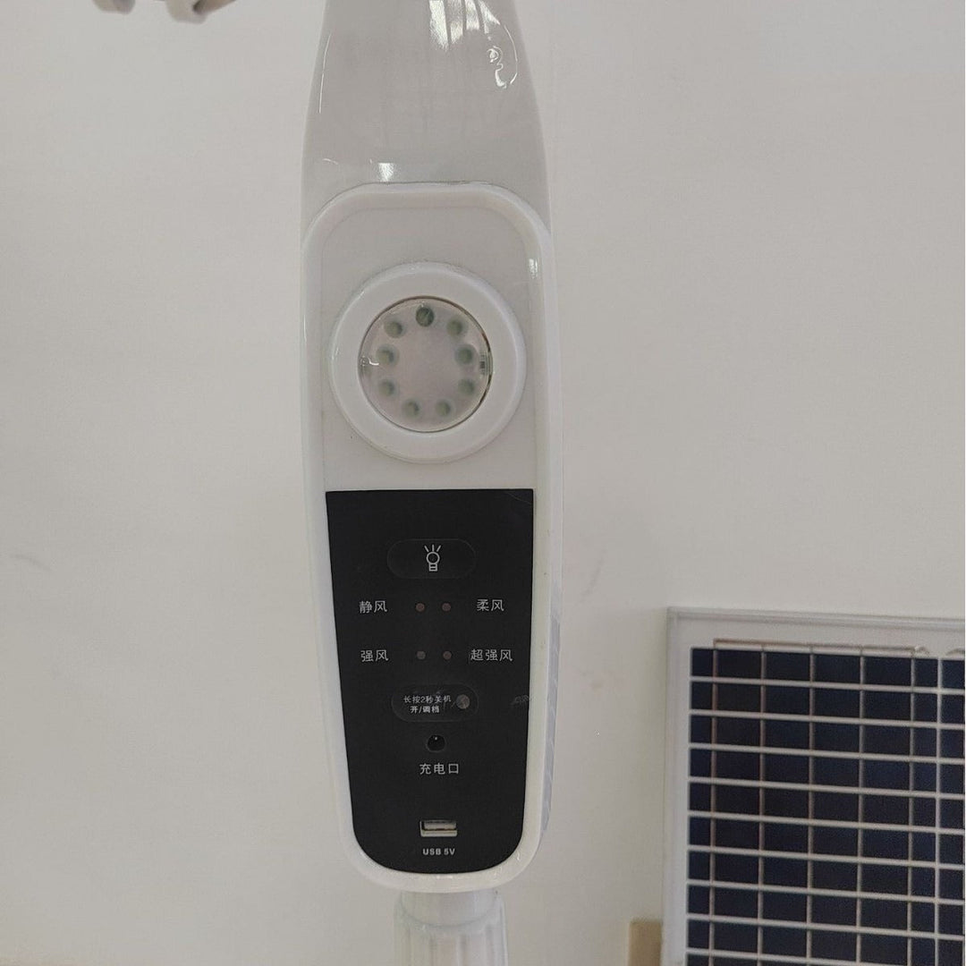 Ventilateur sur pied unisexe à énergie solaire avec contrôle intelligent 3