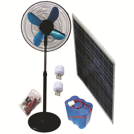 Ventilateur sur pied unisexe à énergie solaire fonctionnel 1