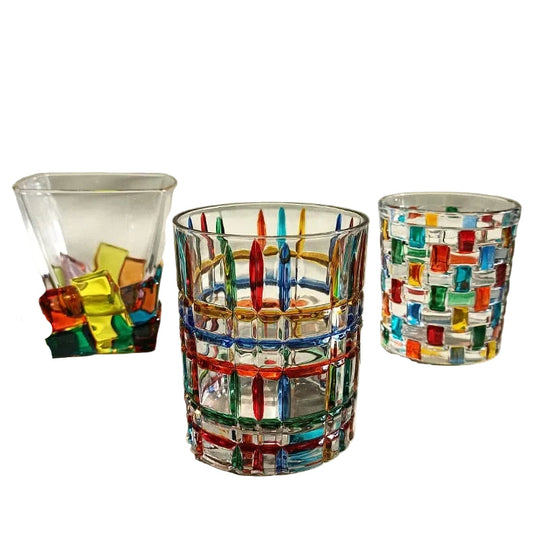 Verre de Murano Peint à la Main Design Unique 0