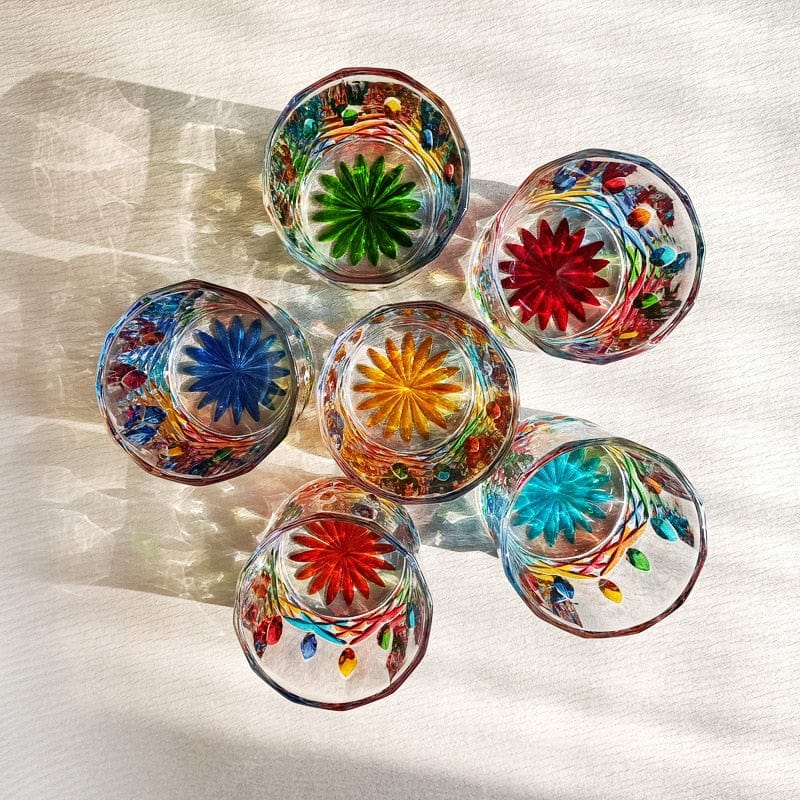 Verre de Murano Peint à la Main Design Unique 2