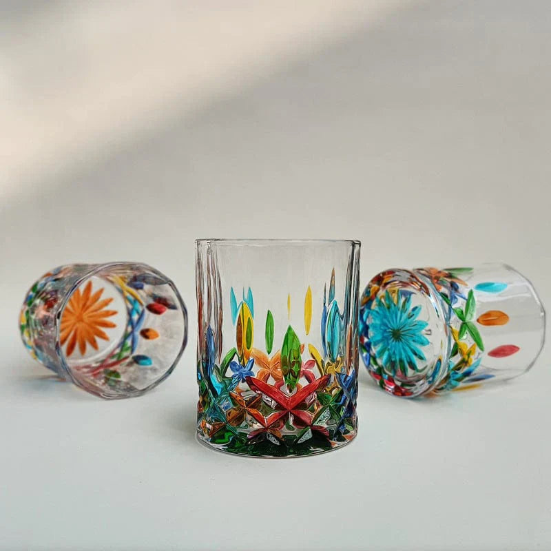 Verre de Murano Peint à la Main Design Unique 4