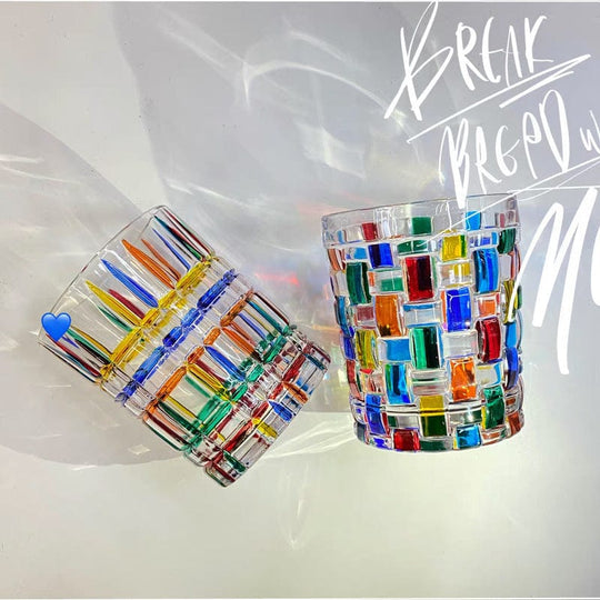 Verre de Murano Peint à la Main Design Unique 6